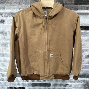Vintage Carhartt Jacket Mens 4XL Brown Duck J131 Hoodie Union Michigan‎ USA VGC
